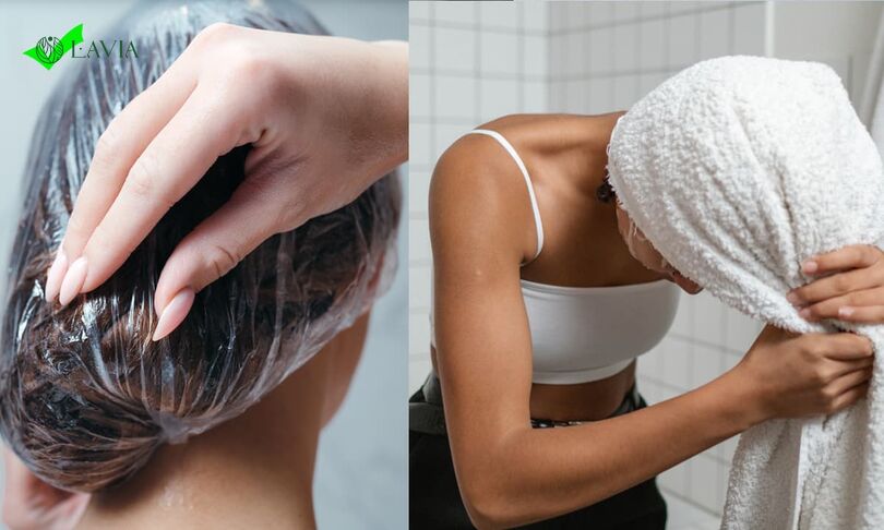 2.5 Lau khô tóc nhẹ nhàng bằng khăn mềm, không nên vắt, xoắn hay sấy tóc quá nóng